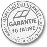 Terrassendach Garantie